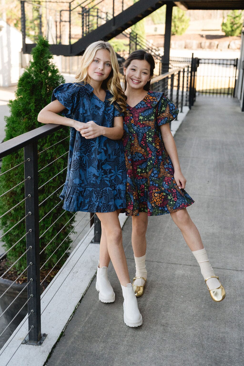 Girls Penelope Dress - Ditzy Floral - final sale