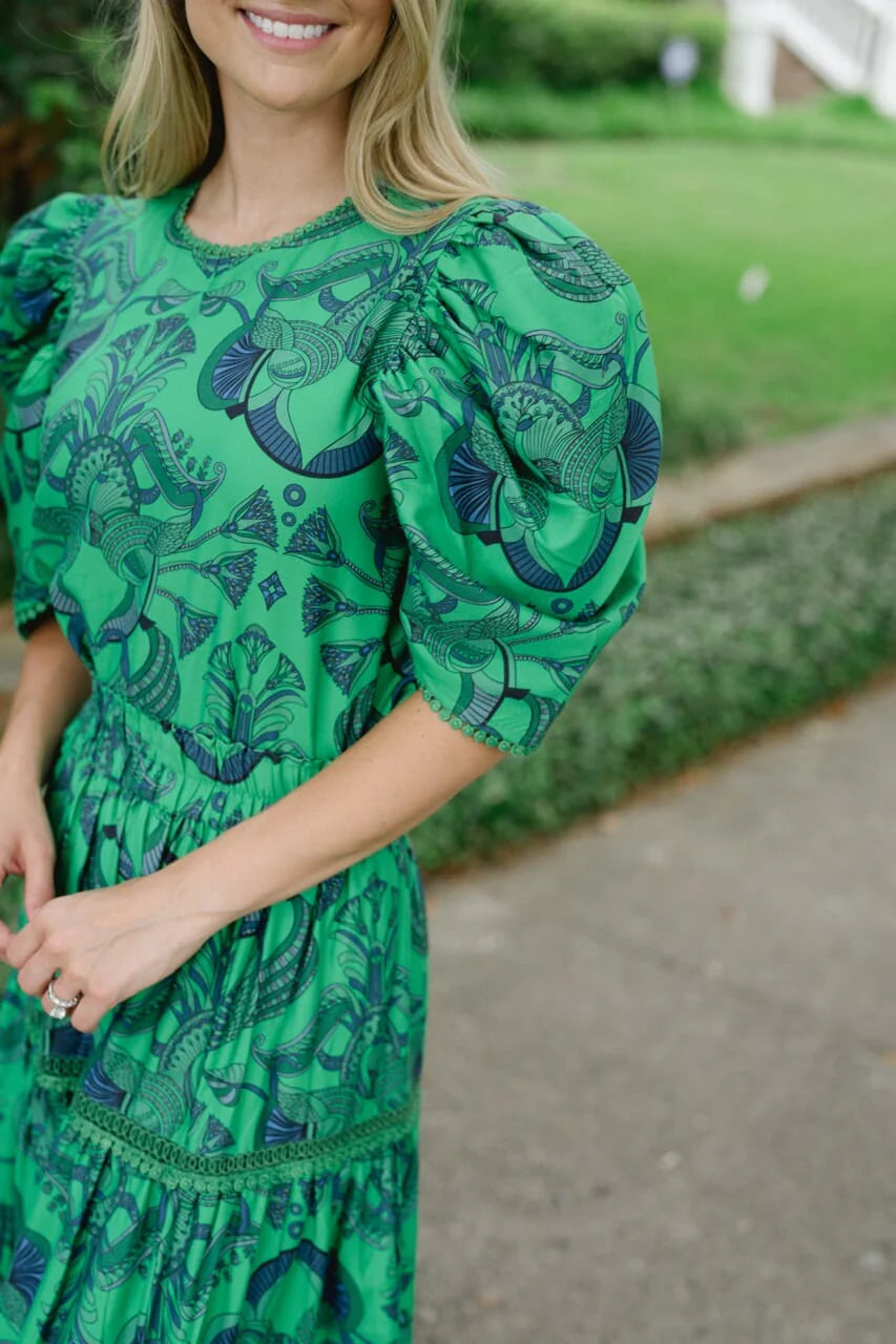 Isla Blouse- Emerald