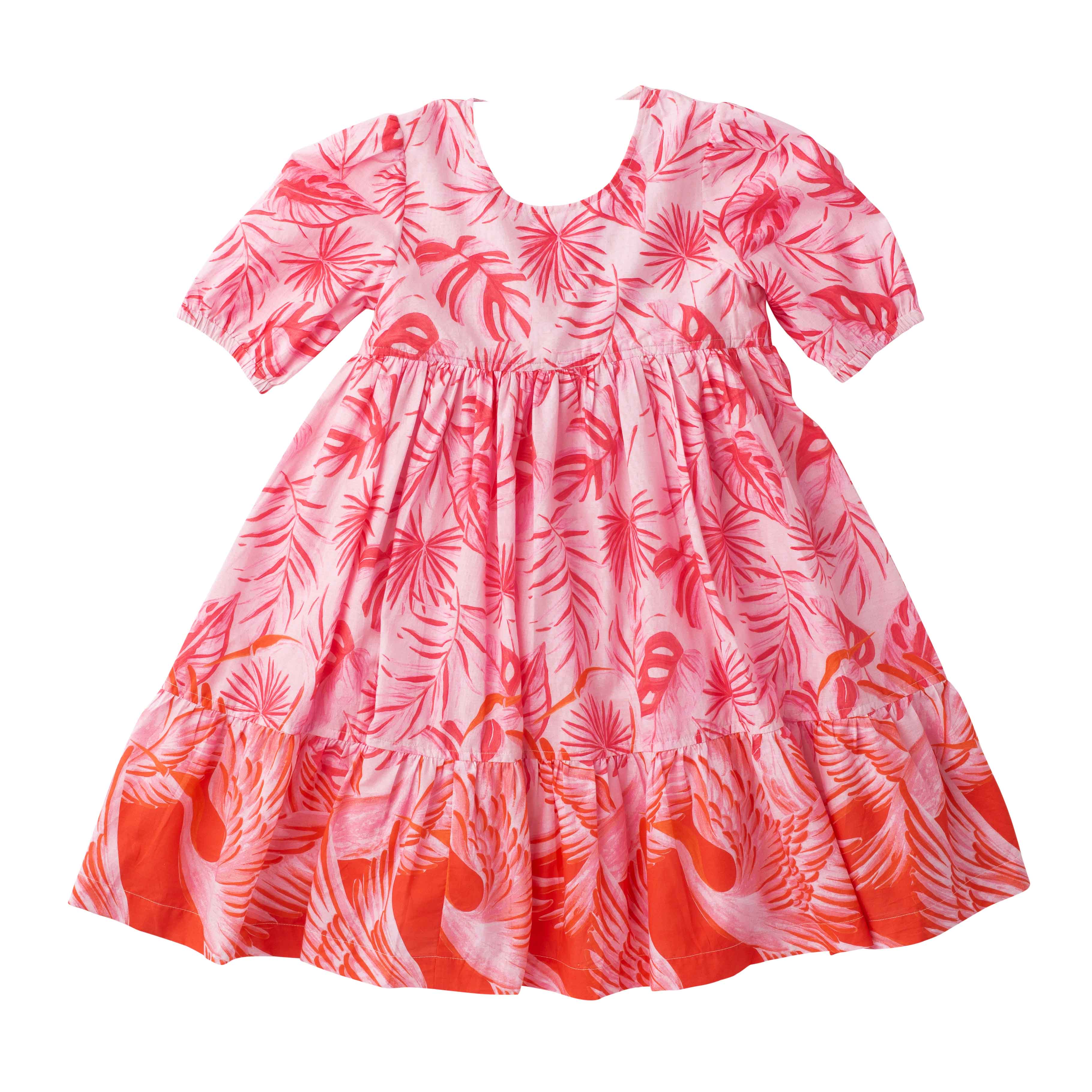 Girls Sage Dress- Pink