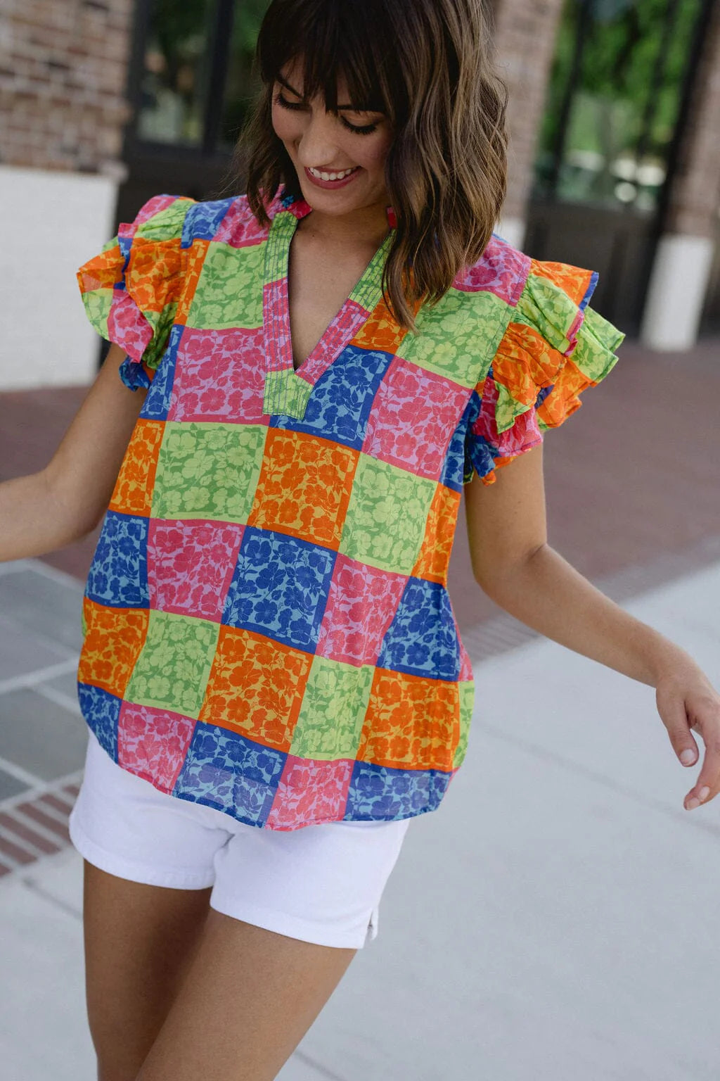 Delilah Flutter Sleeve Top