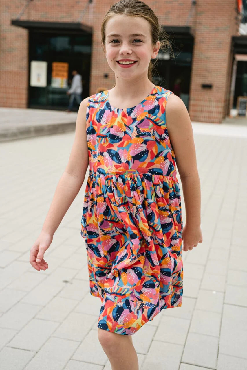 Girls Piper Dress- Rainbow - final sale