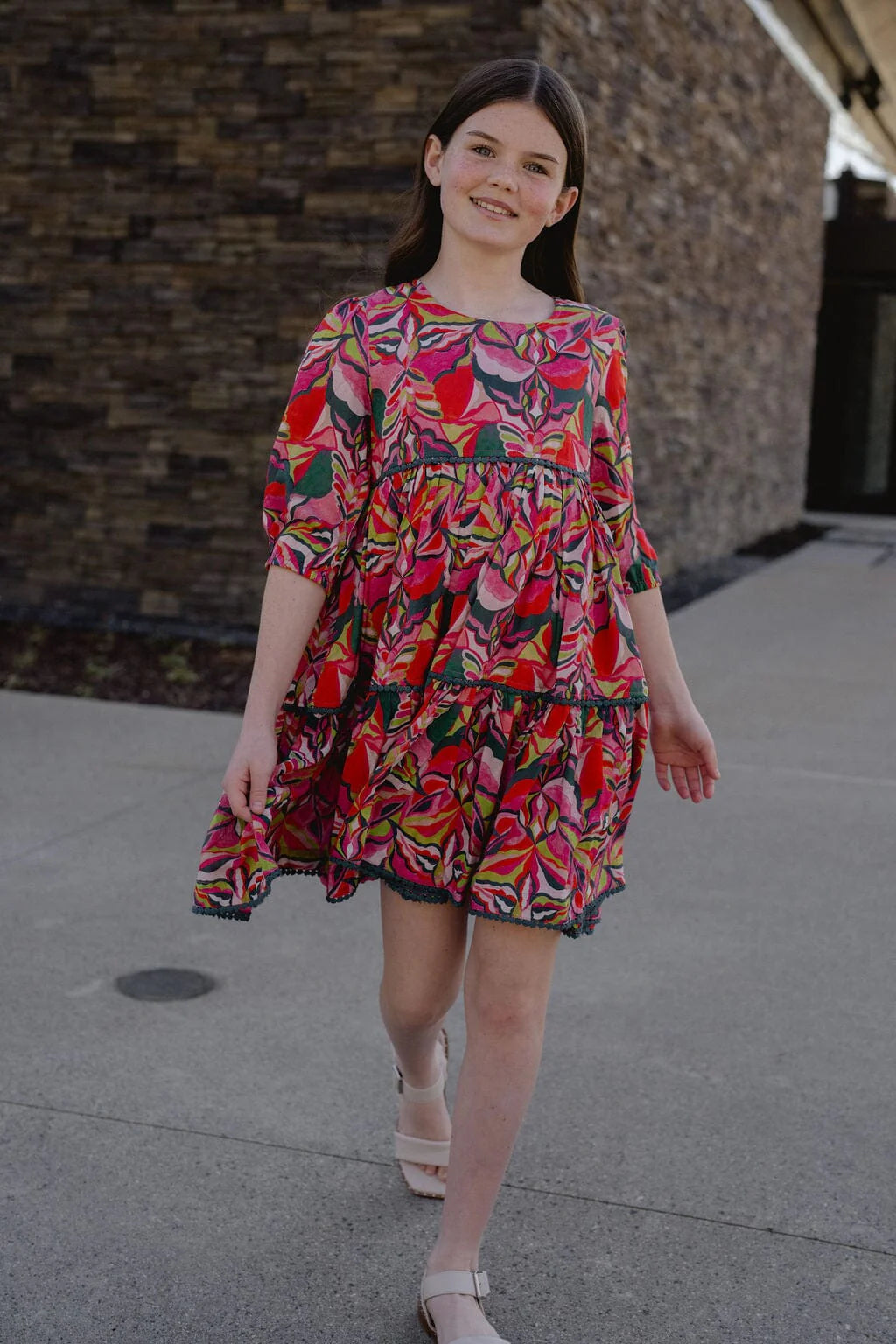 Girls Quinn Tiered Dress