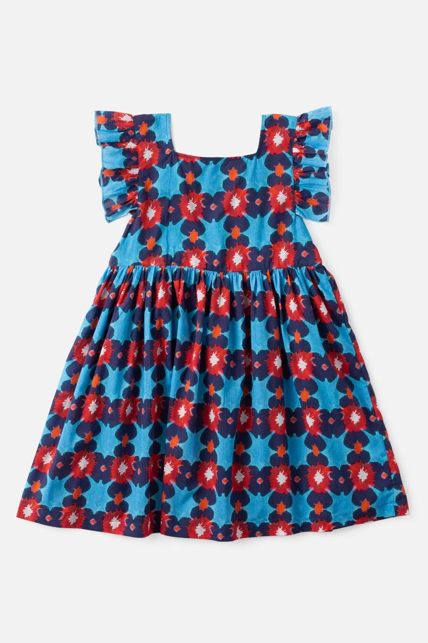 Girls Maya Flutter Sleeve Dress - Tie Dye (Sizes 7-14) - final sale