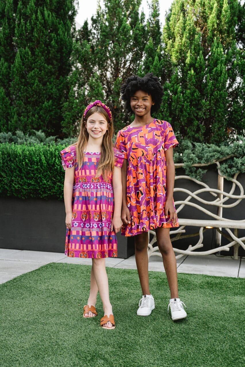 Girls Jenny Game Day Dress- Tiger
