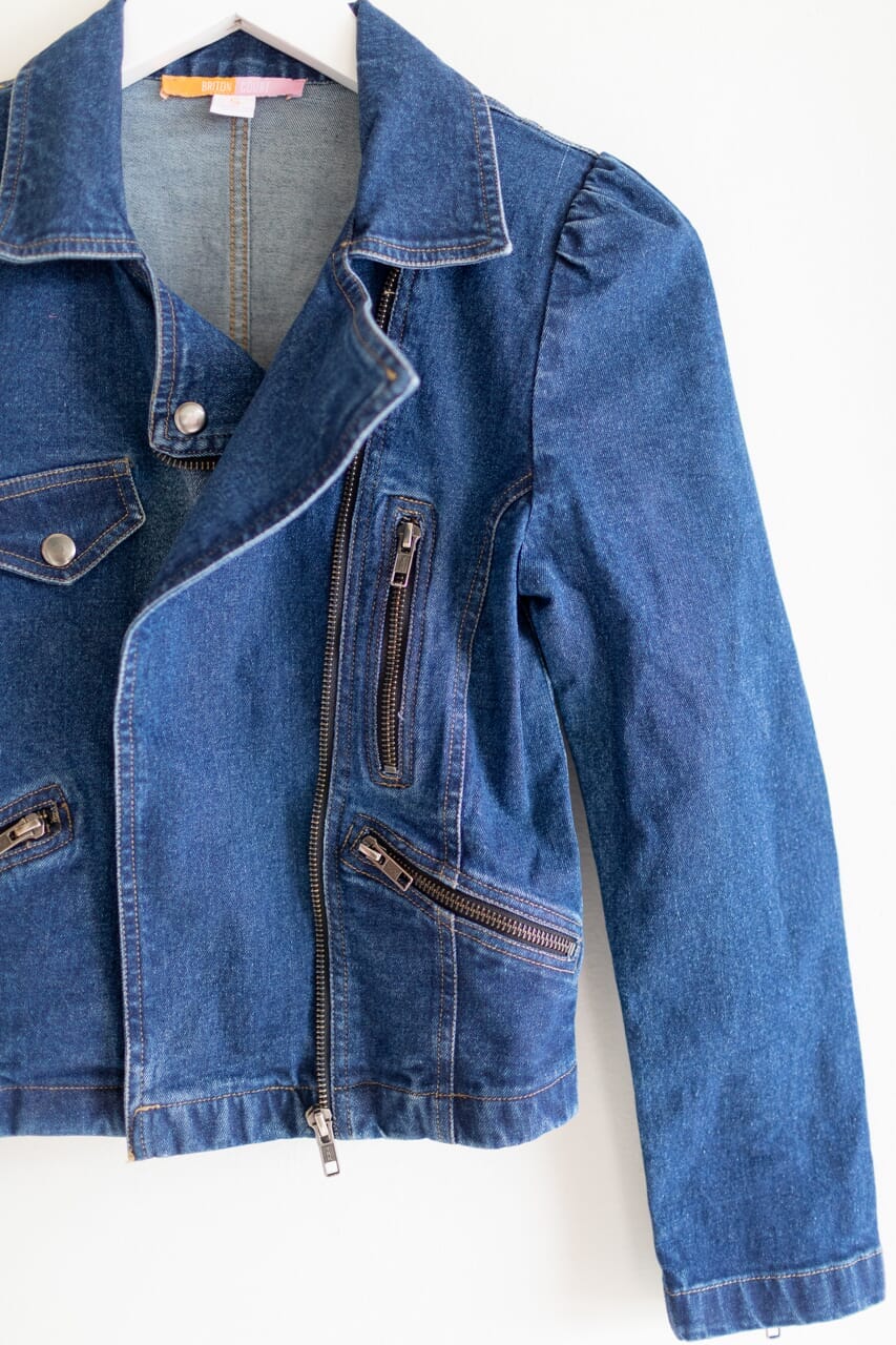 Moto Jacket- Dark Denim