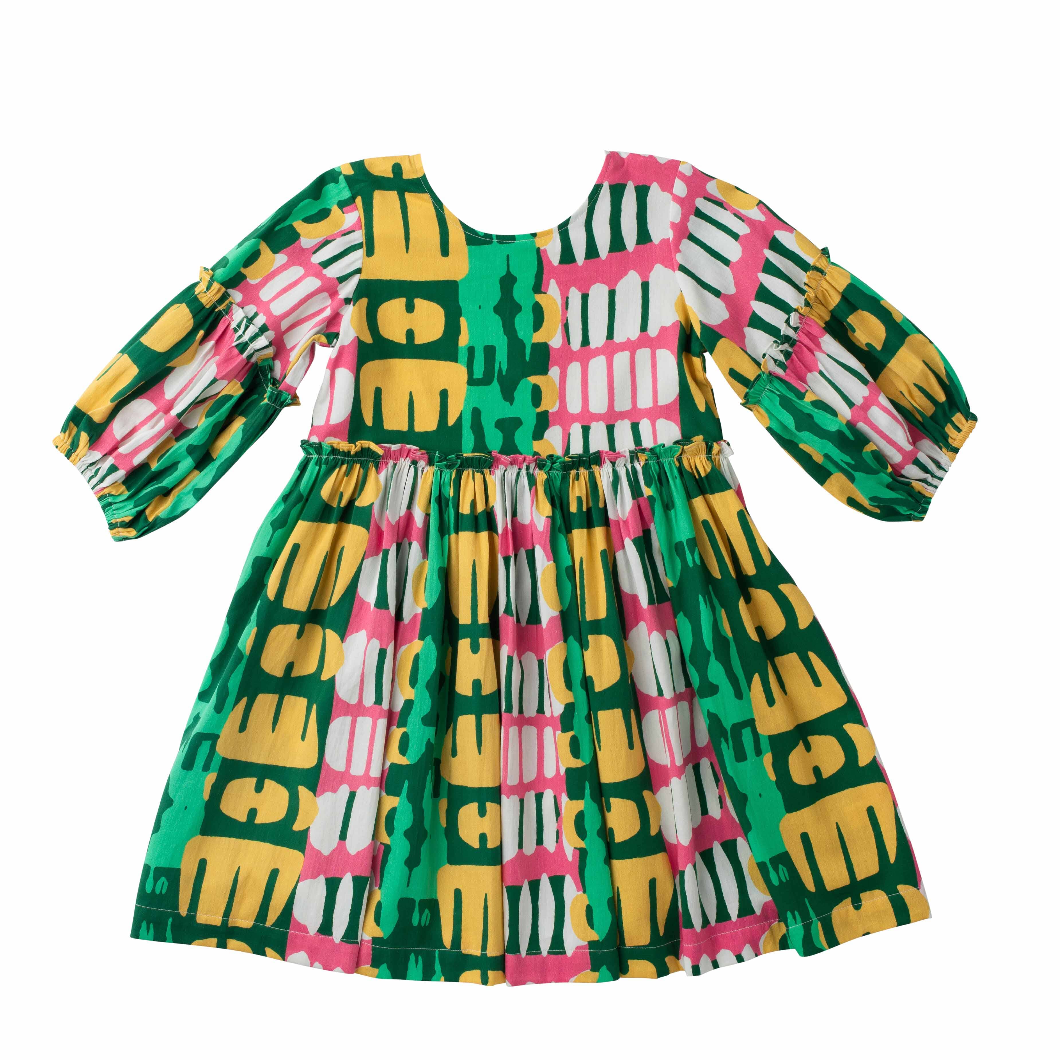 Girls Savannah Dress- Frosted Blossom