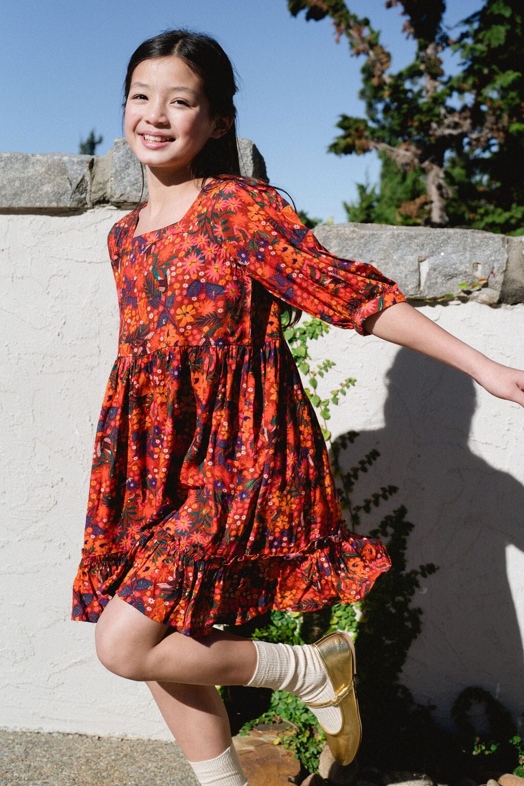 Girls Kenzie Dress- Floral - final sale