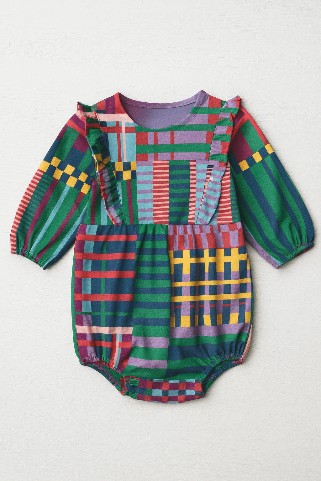 Kelly Plaid Ruffle Bubble