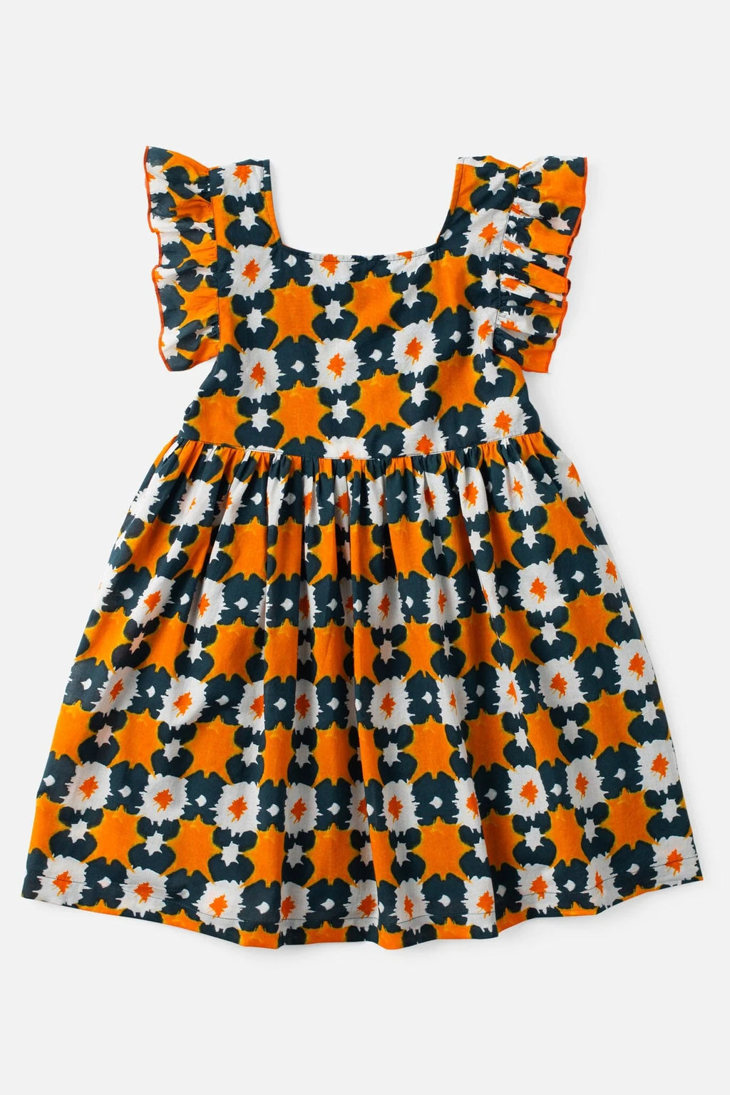 Girls Maya Flutter Sleeve Dress - Tie Dye (Sizes 2-6) - final sale