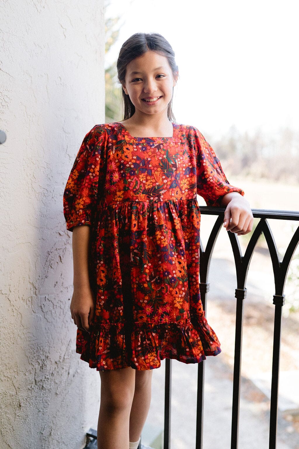 Girls Kenzie Dress- Floral - final sale