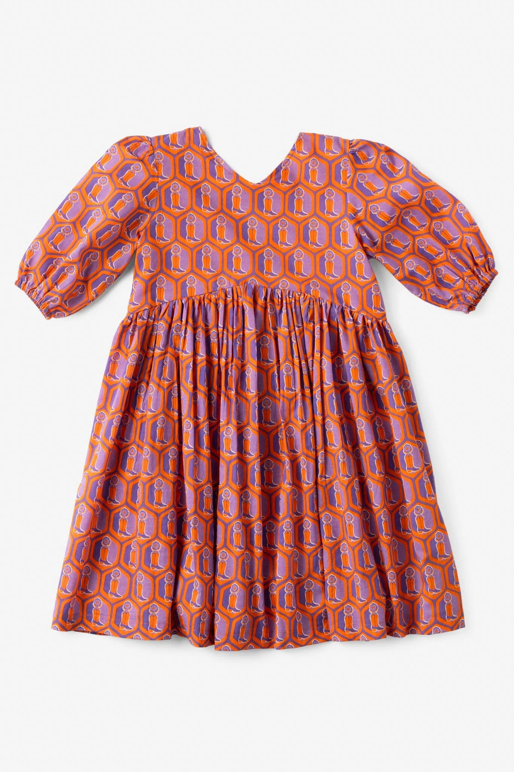 Girls Lotus Relaxed Fit Dress - Boot Print (Sizes 2-6) - final sale