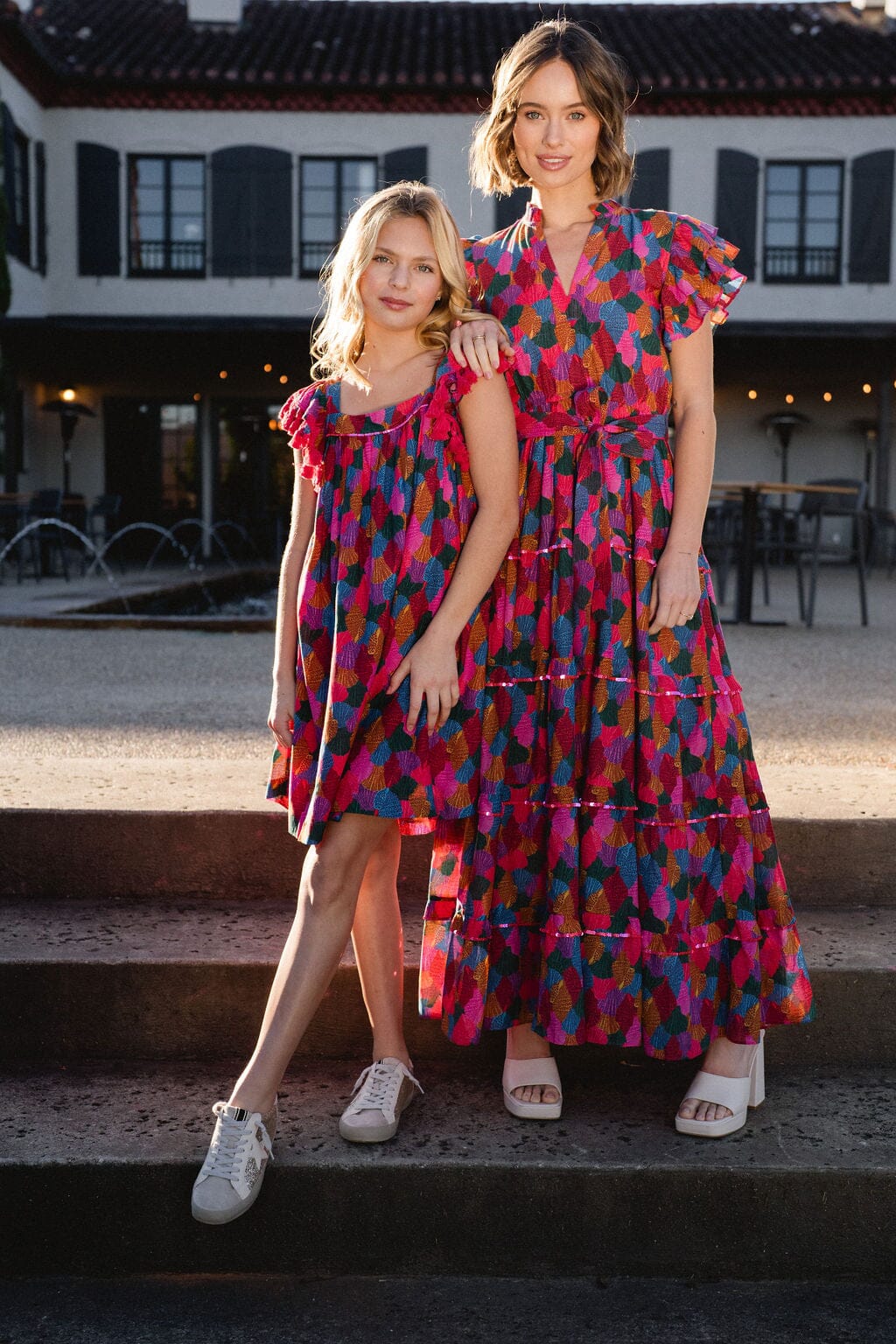 Girls Julie Tassel Sleeve Dress - final sale