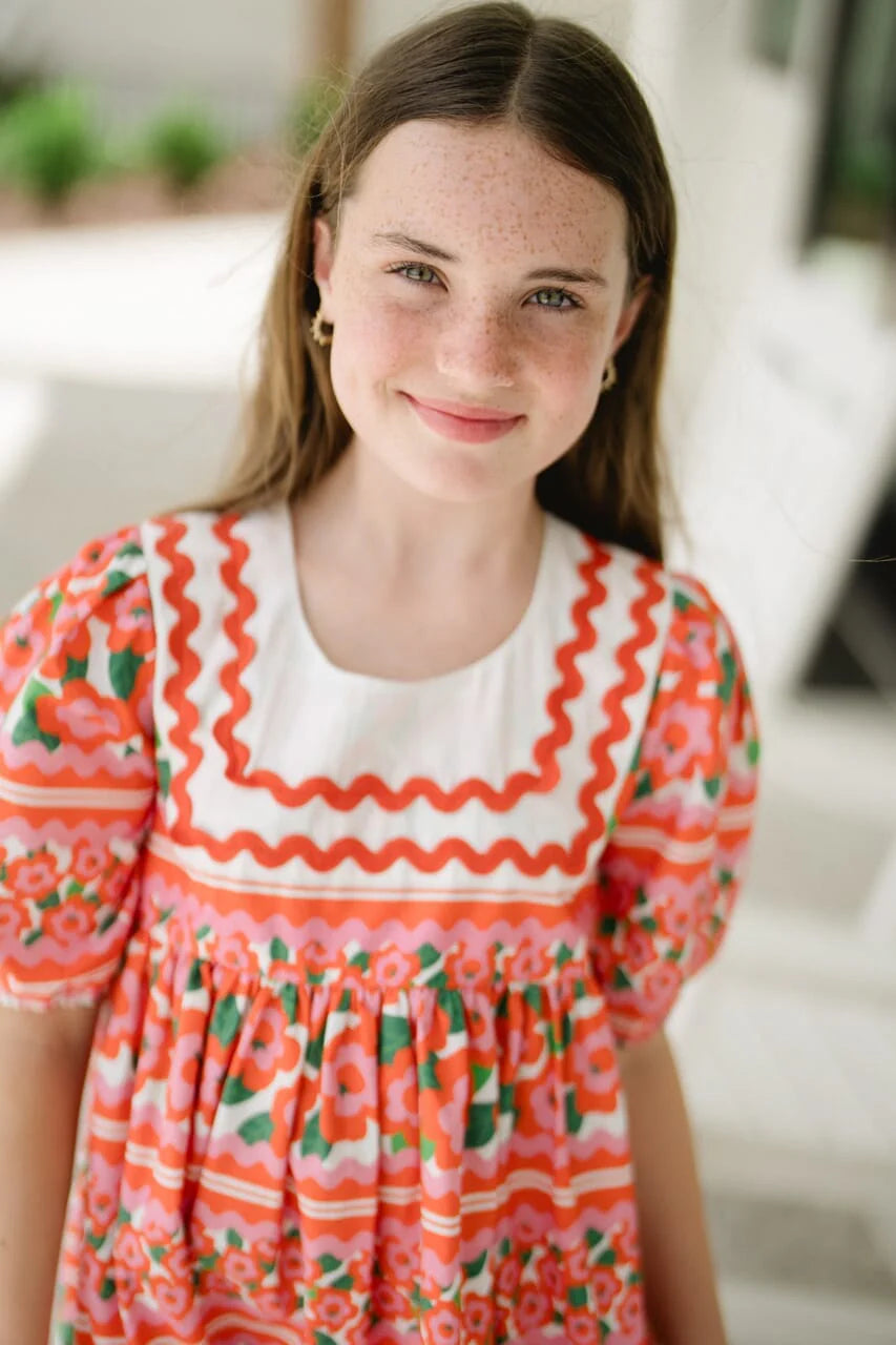 Girls Sara Collar Dress