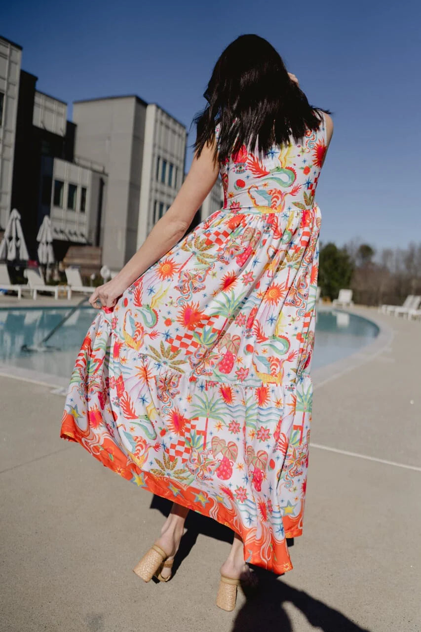 Stephe Maxi Dress - Tropical