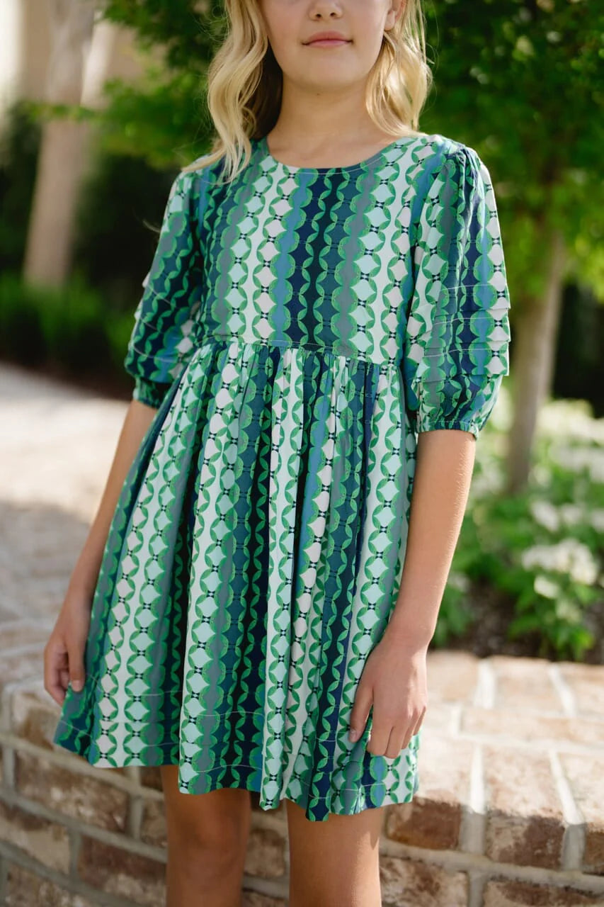 Girls Scout Dress- Jade