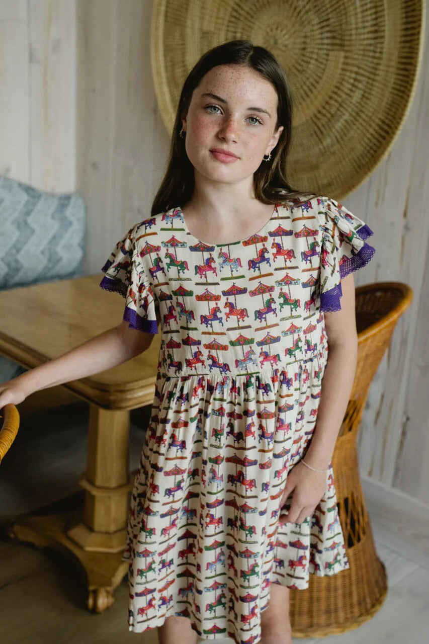 Girls Bella Dress- Derby