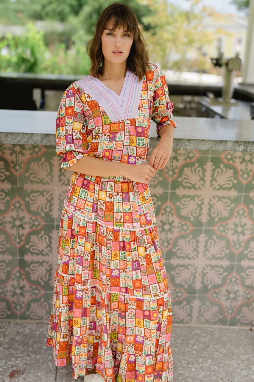 Savannah Maxi Skirt - Floral Motif