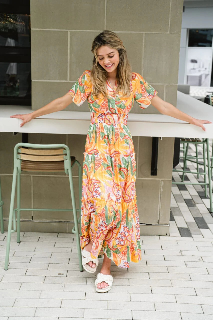 Willow Maxi Dress | Tropical Fruit