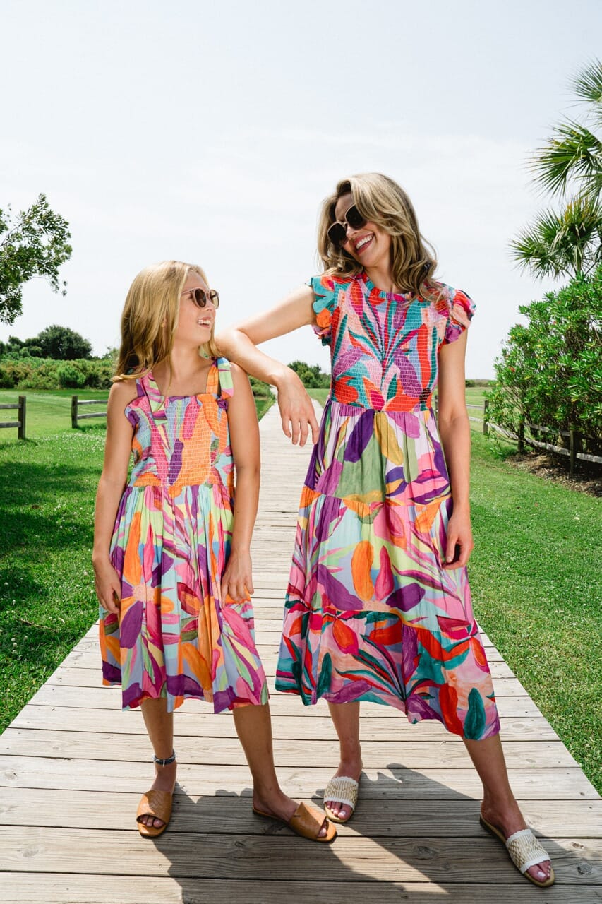 Lilliana Floral Smocked Midi Dress