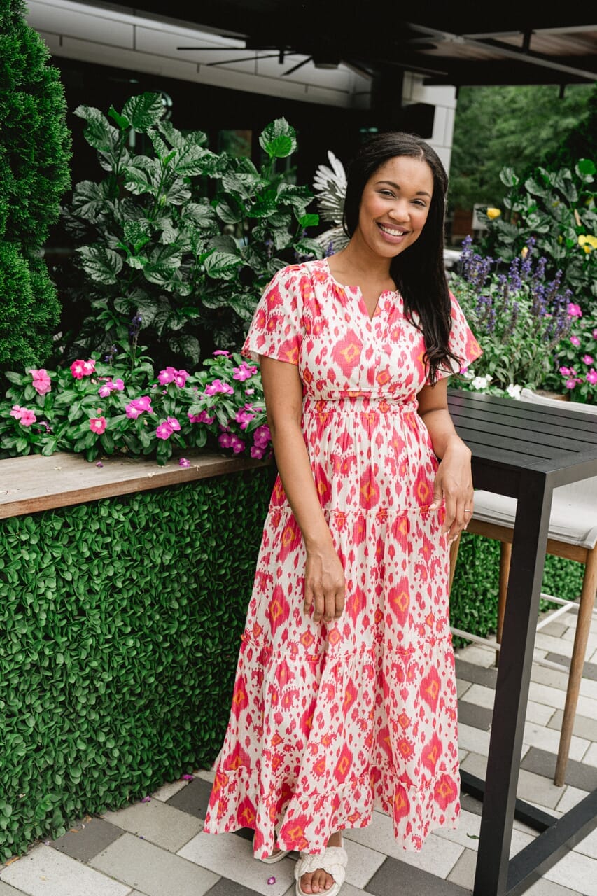 Willow Maxi Dress | Bright Rose