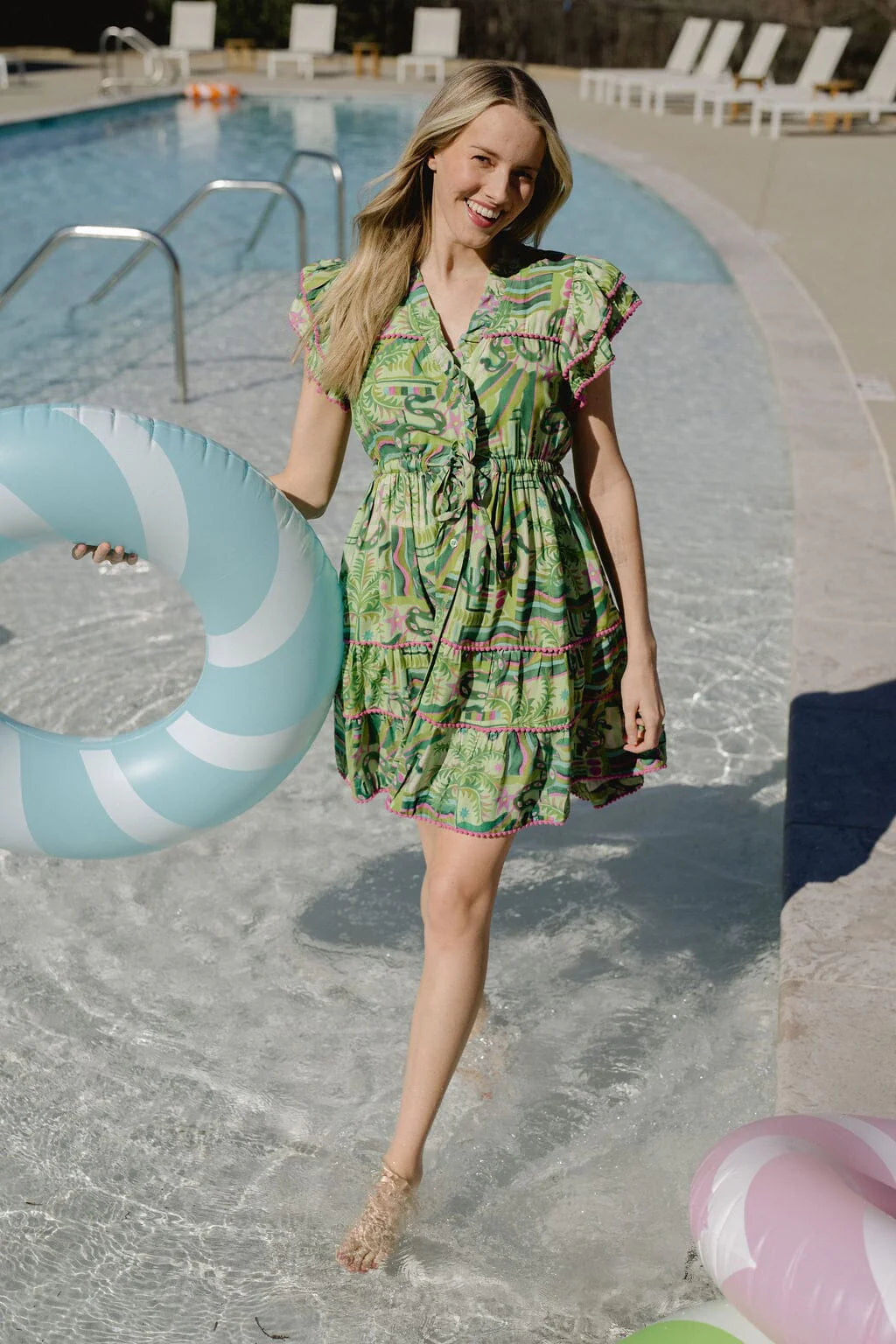 Taylor Mini Dress | Summer Green