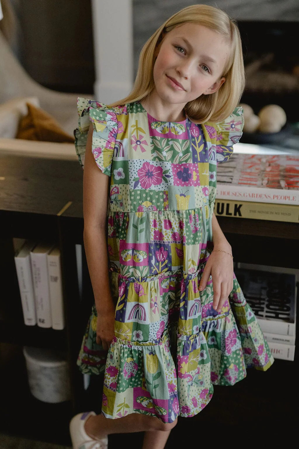 Girls Meredith Dress | Sunshine Quilt Dress