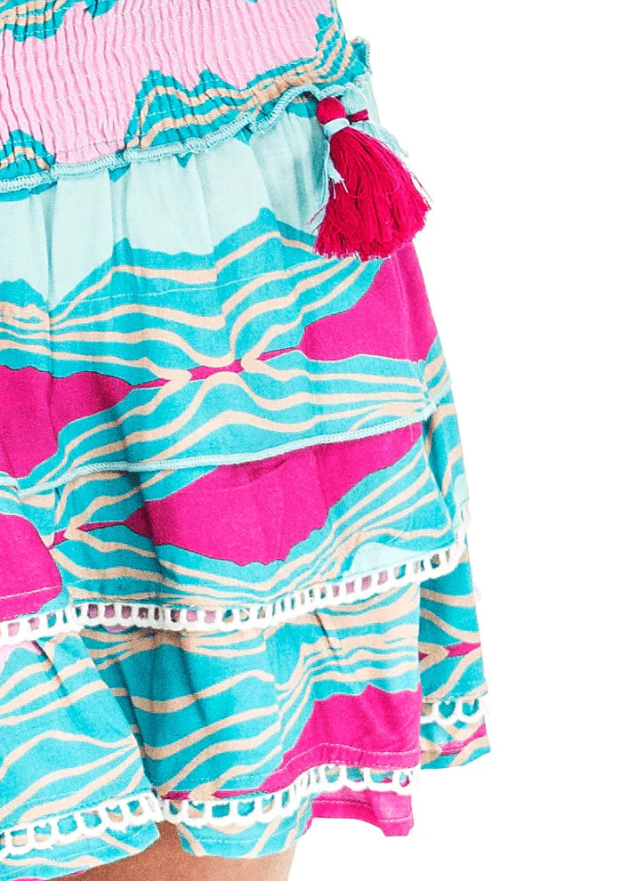 Girls Ruffle Heartbeat Mini Skirt - final sale