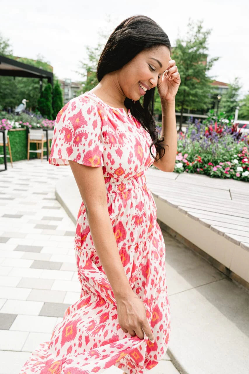 Willow Maxi Dress | Bright Rose