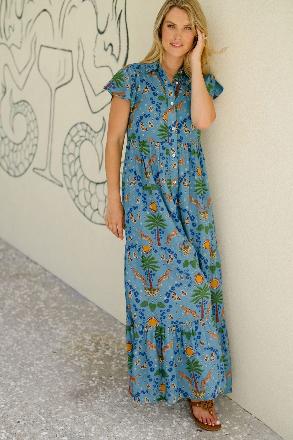 Frenchi Dress -Cheetah Cove