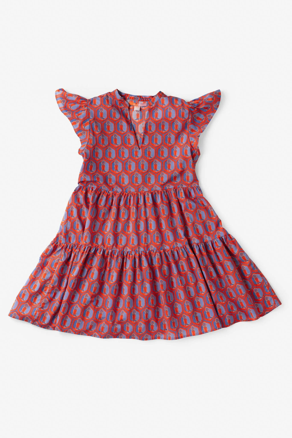 Jenny Flutter Sleeve Mini Dress - Boot Print  - final sale - final sale