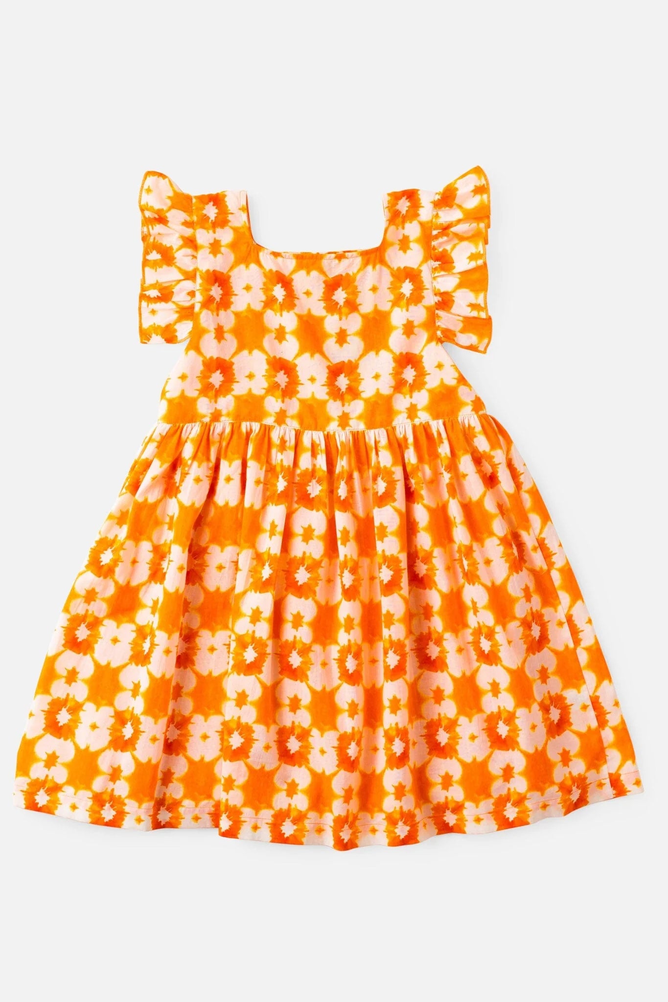 Girls Maya Flutter Sleeve Dress - Tie Dye (Sizes 2-6) - final sale