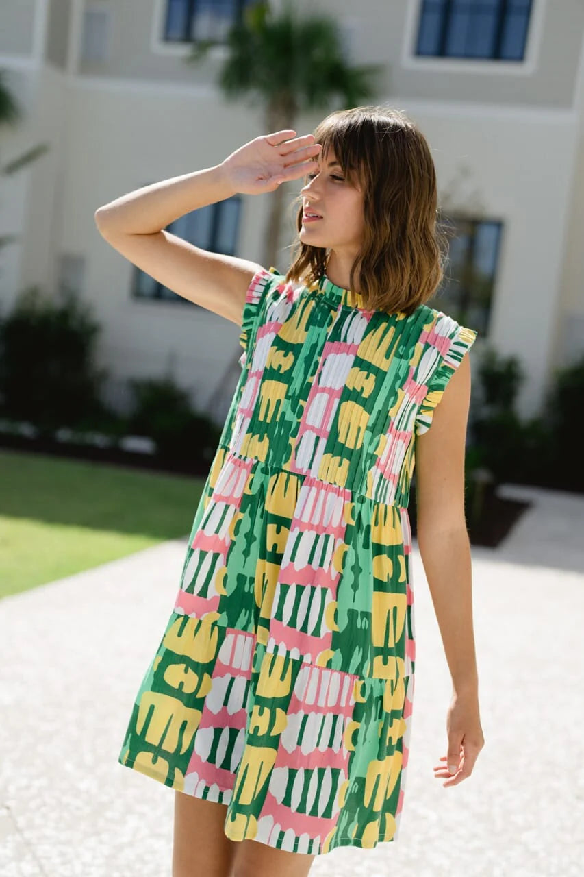 Shelby Mini Dress - Frosted Blossom