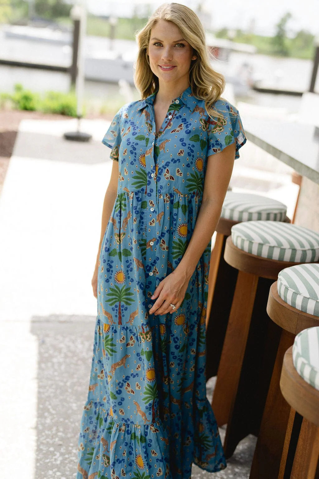 Frenchi Dress -Cheetah Cove