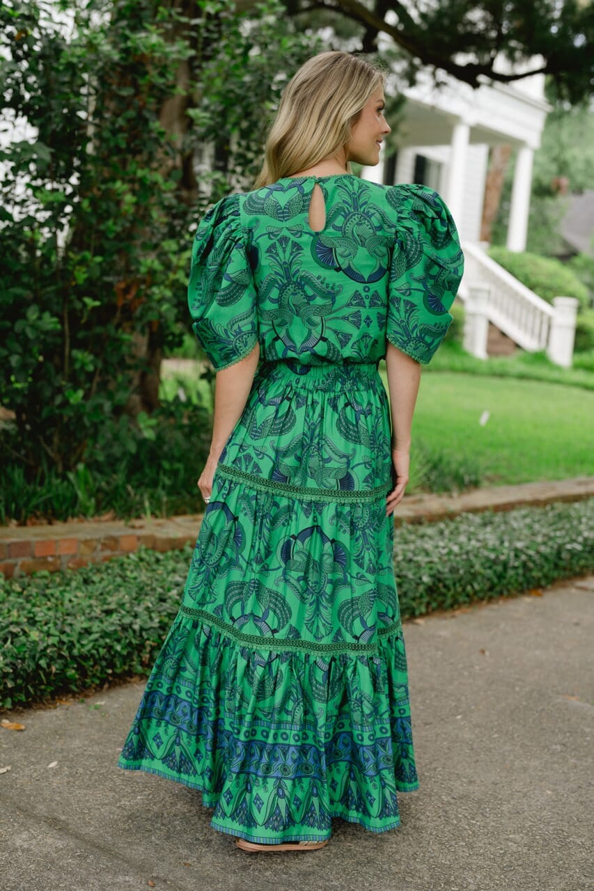 Isla Blouse- Emerald