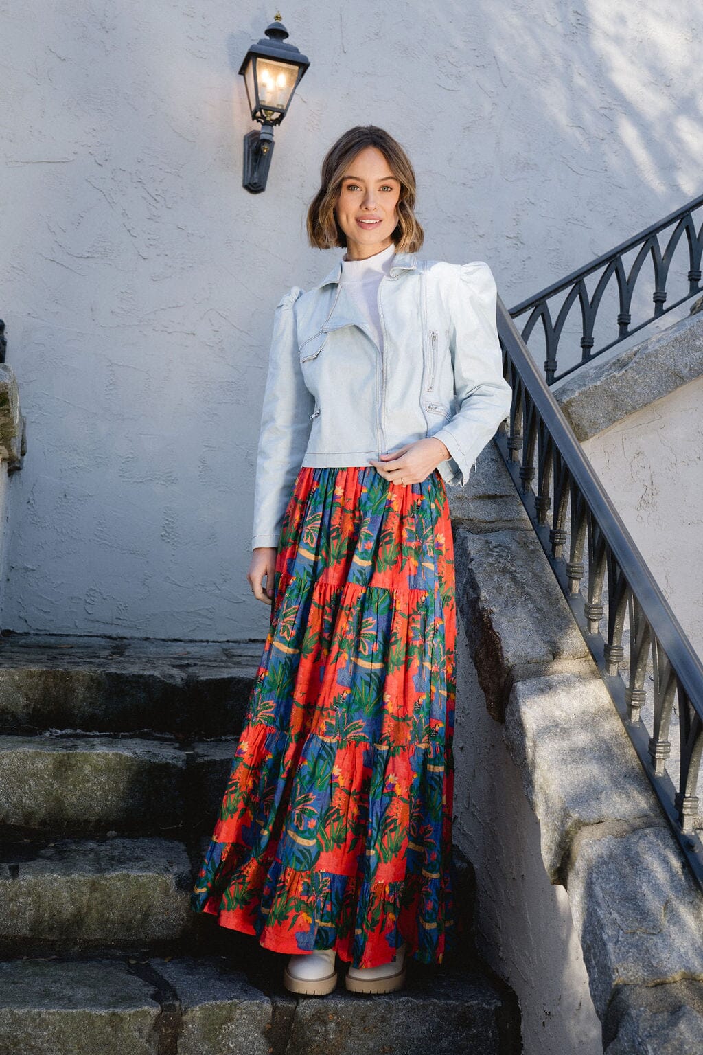 Savannah Maxi Skirt - True Red