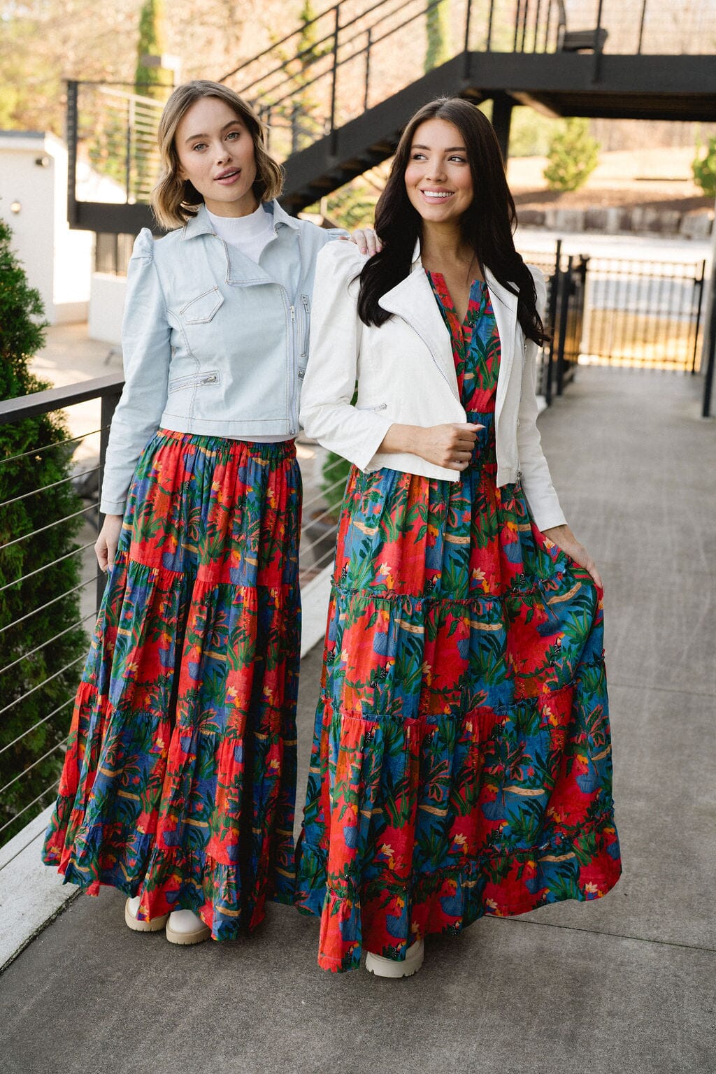 Savannah Maxi Skirt - True Red