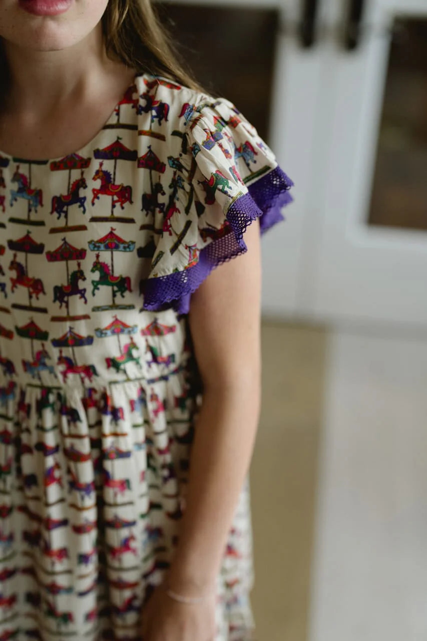 Girls Bella Dress- Derby