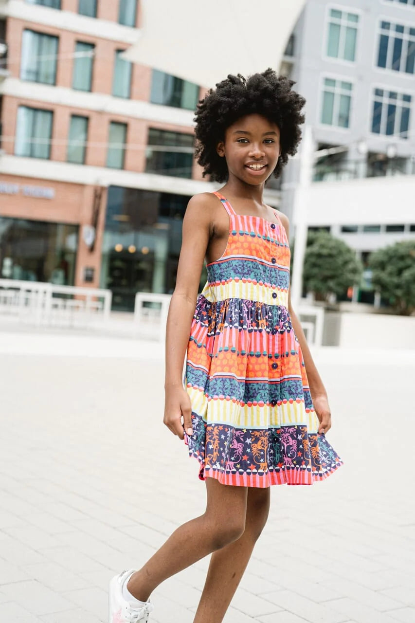 Girls Grace Dress - Navy - final sale