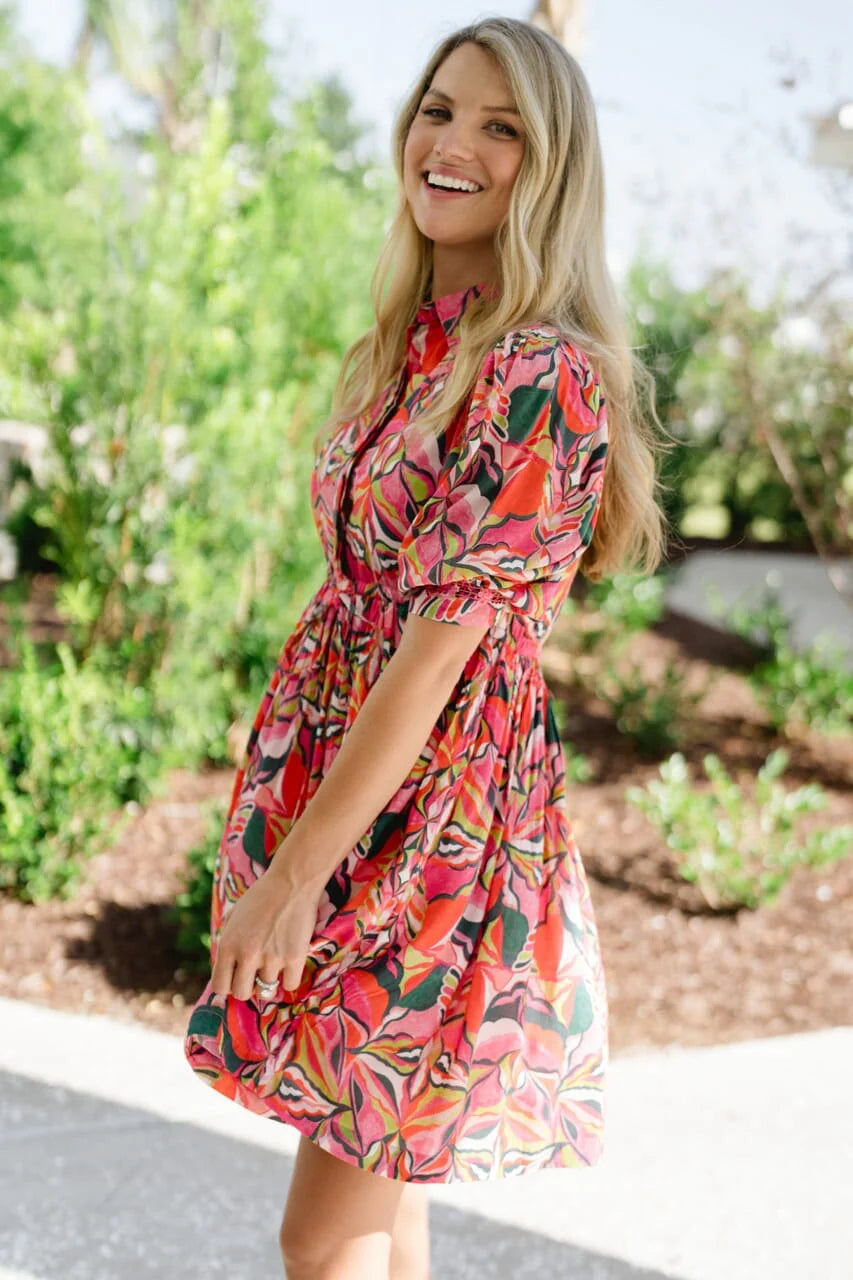 Eva Mini Cinched Waist Dress