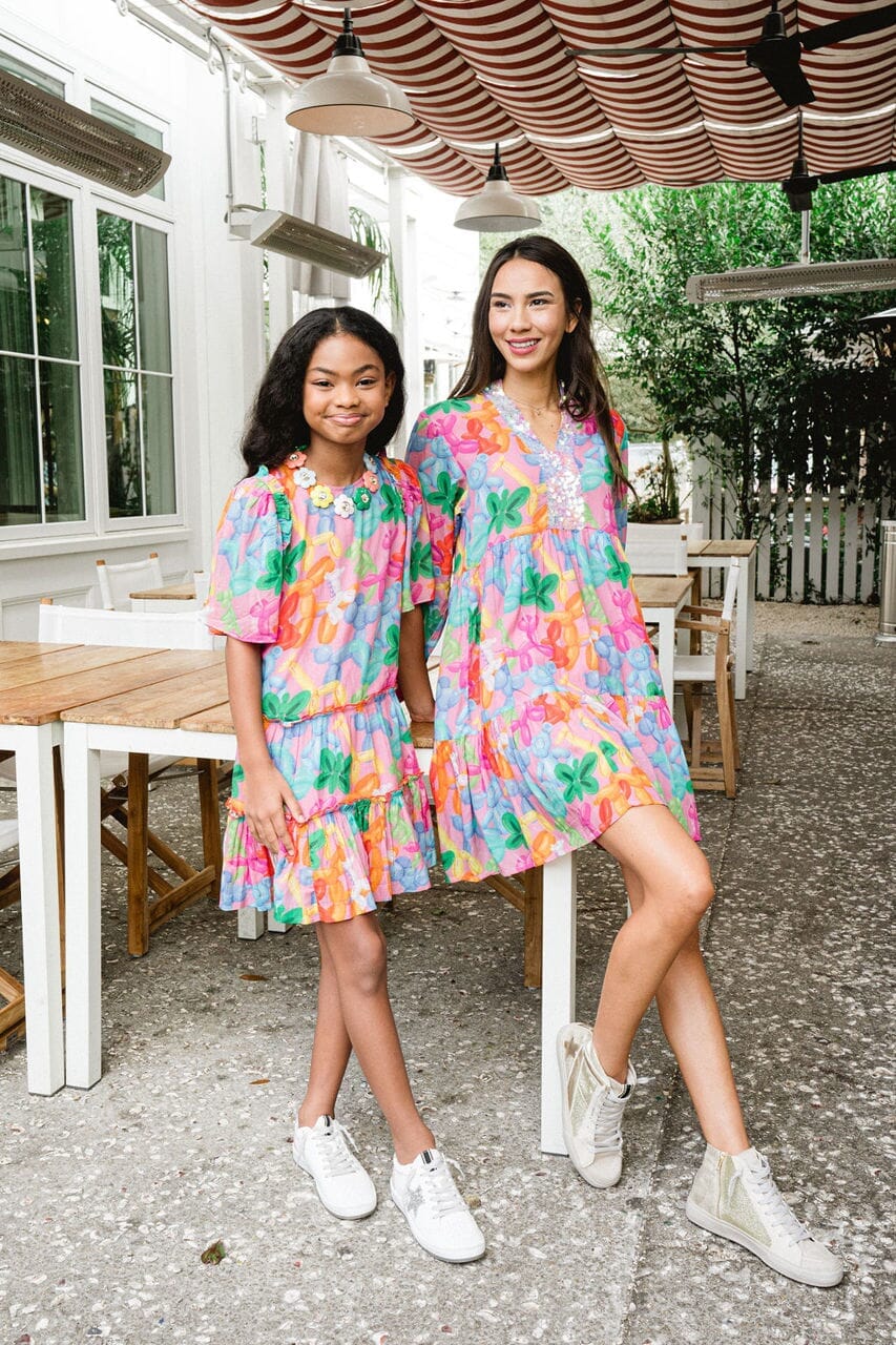 Girls Kennedy Birthday Dress -Balloon Animals - final sale