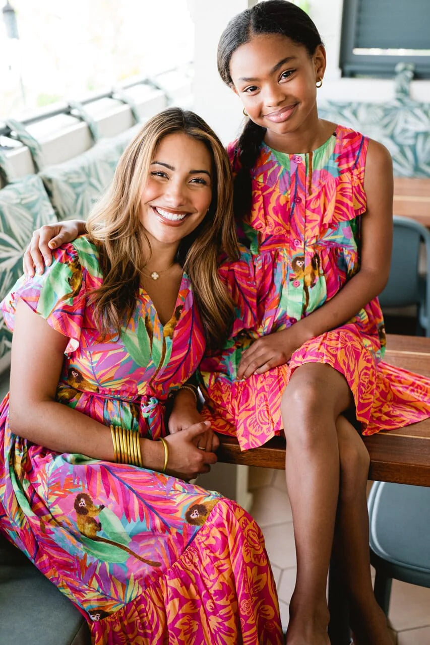 Girls Savanna Dress- Candy Pink - final sale