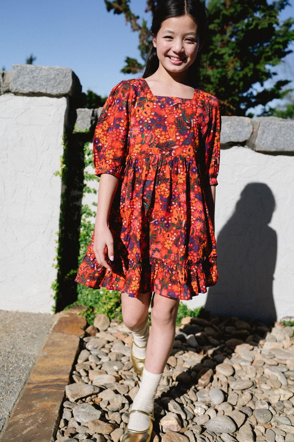 Girls Kenzie Dress- Floral - final sale