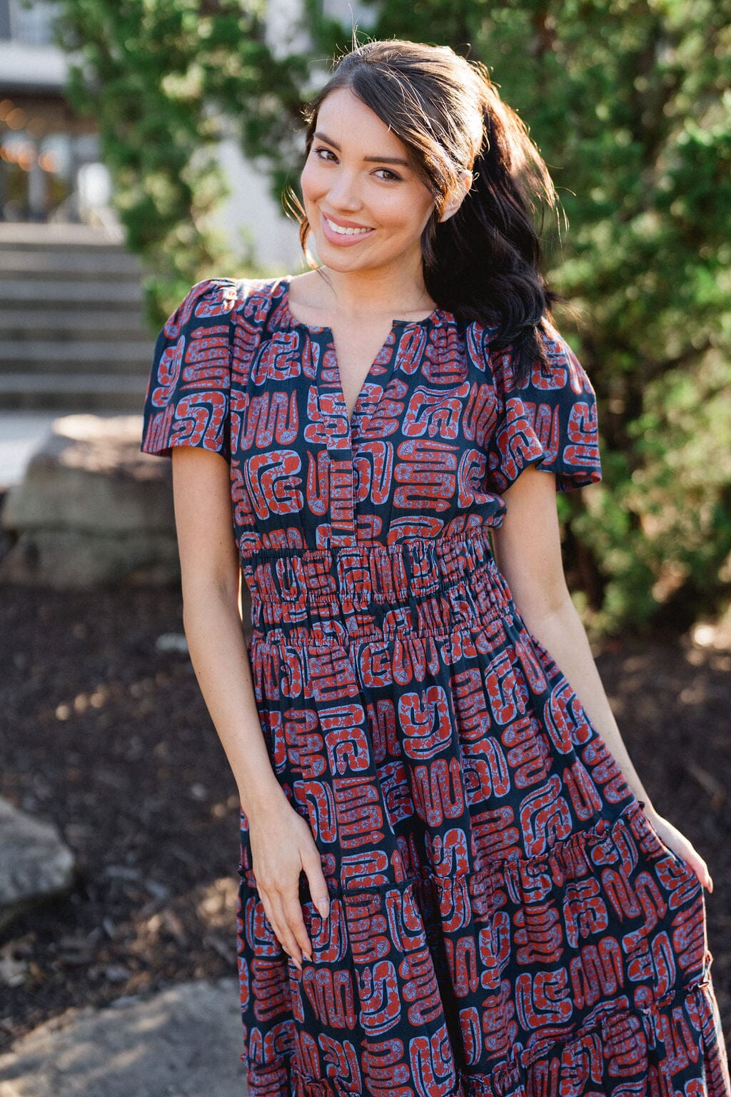 Willow Maxi Dress - Navy