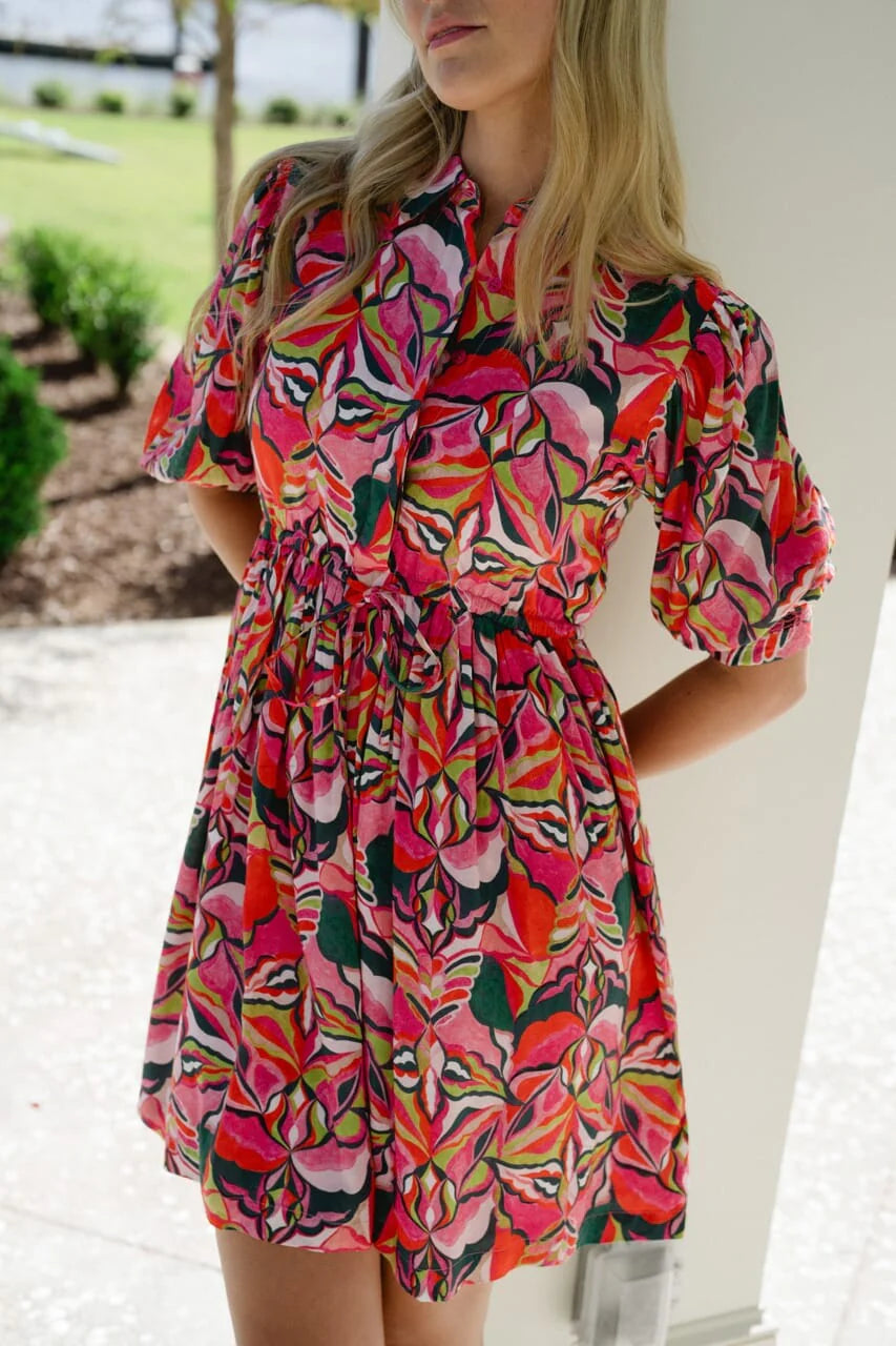 Eva Mini Cinched Waist Dress