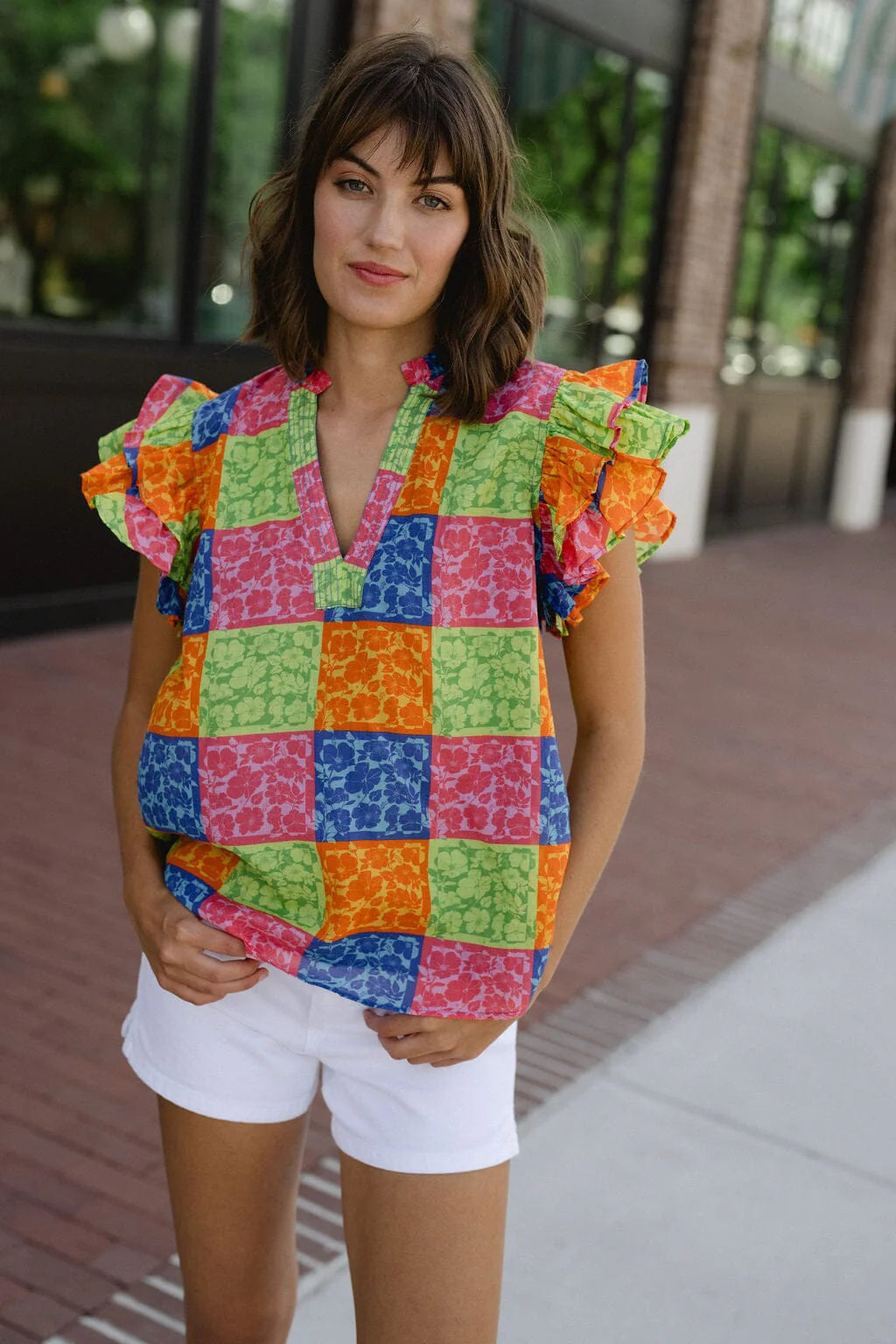 Delilah Flutter Sleeve Top