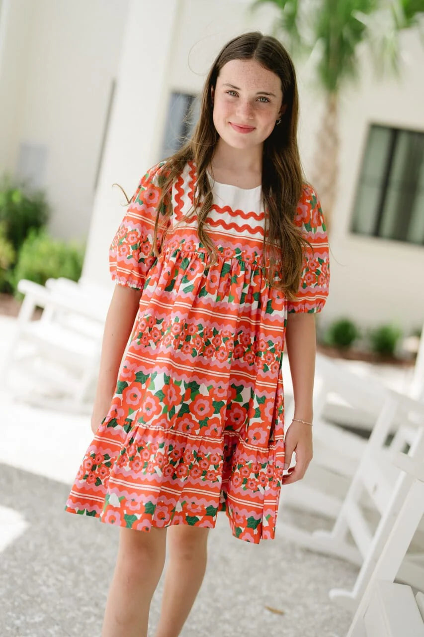 Girls Sara Collar Dress