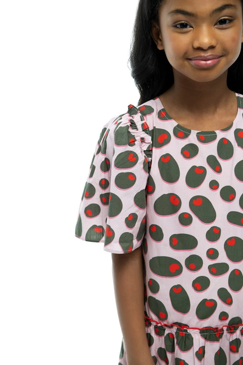 Girl's Ruby Dress- Olive Rose - final sale