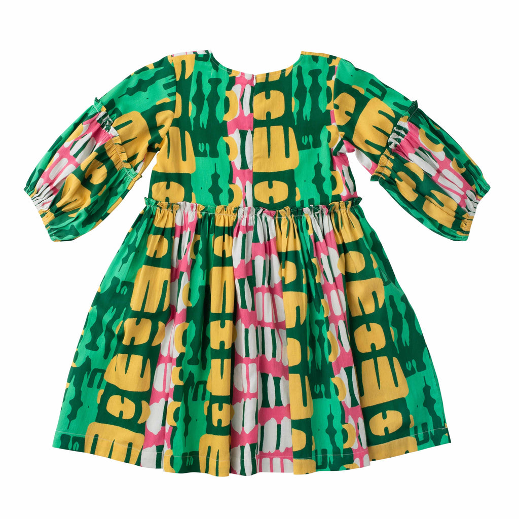 Girls Savannah Dress- Frosted Blossom