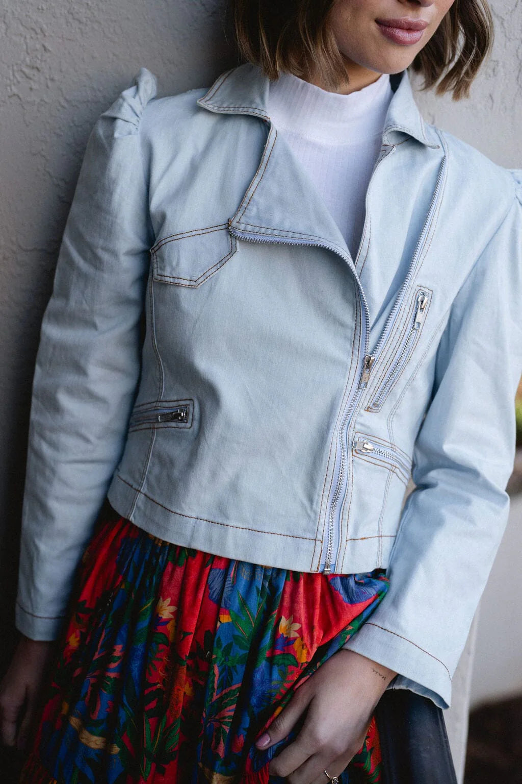 Moto Jacket- Dark Denim