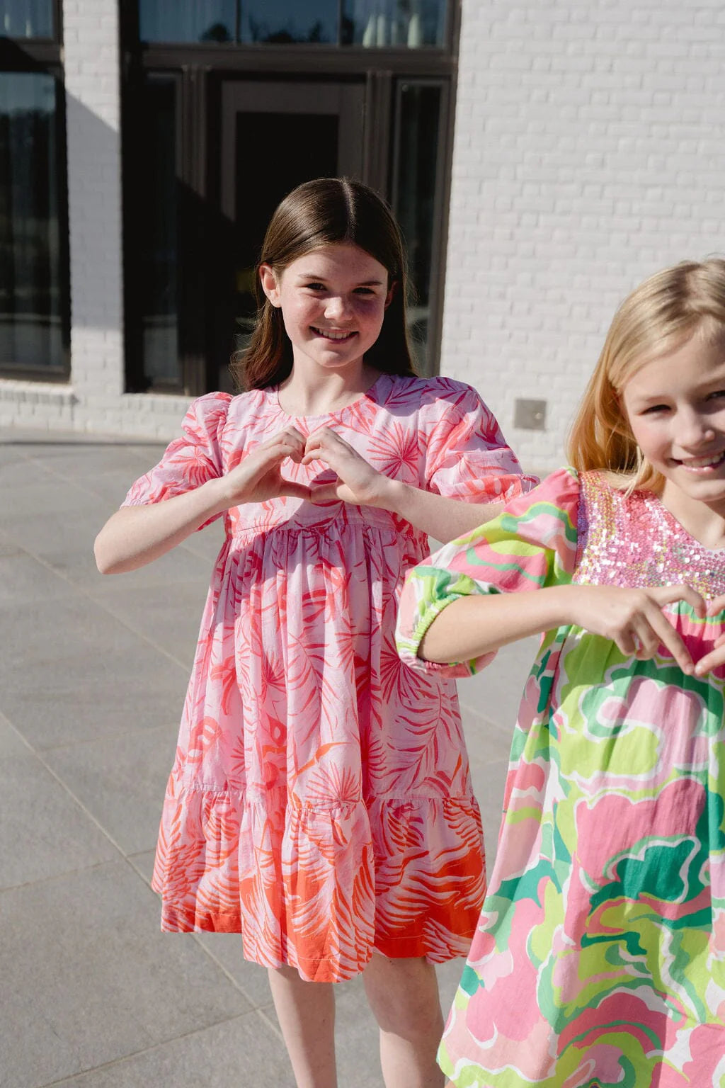 Girls Sage Dress- Pink